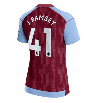 Aston Villa Jacob Ramsey #41 Hjemmebanetrøje Dame 2023-24 Kort ærmer